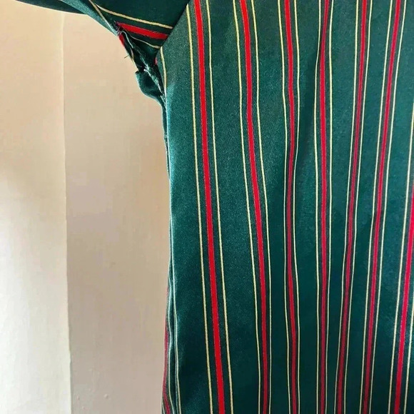 Victoria's Secret Womens Vintage Gold Label Striped Pajama Large Green XM EXC - Picture 9 of 12